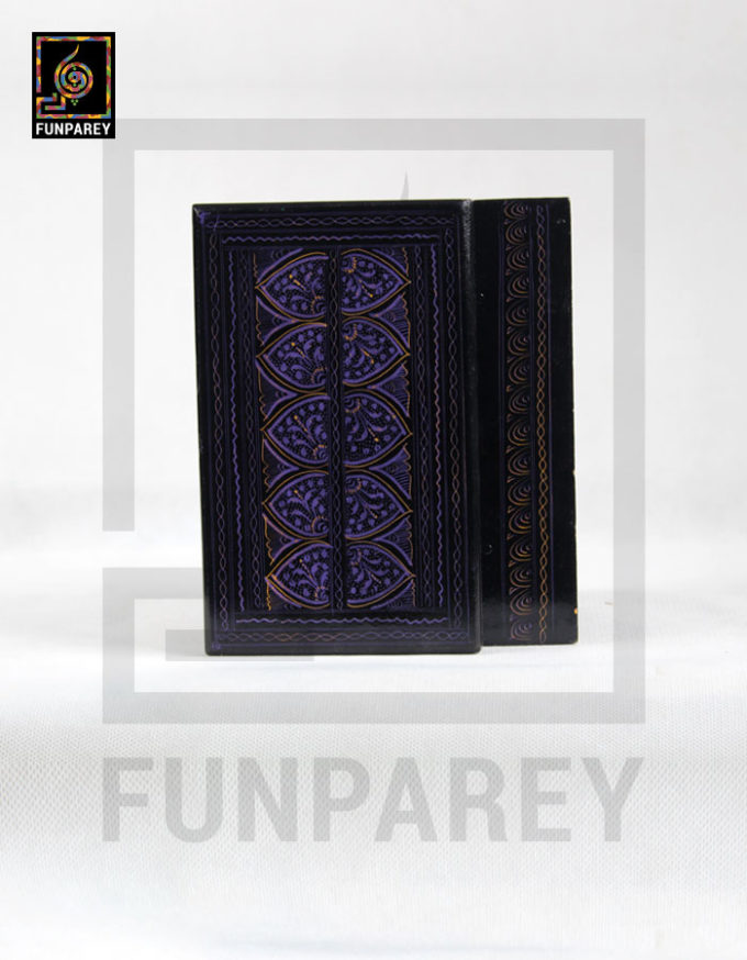 Wooden Jewelry Box 8/5 with Lacquer Art