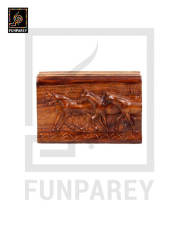 Wooden Boxes with Carved Animals