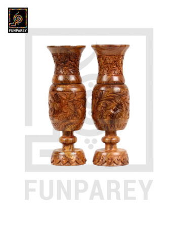 Wooden Flower Vases