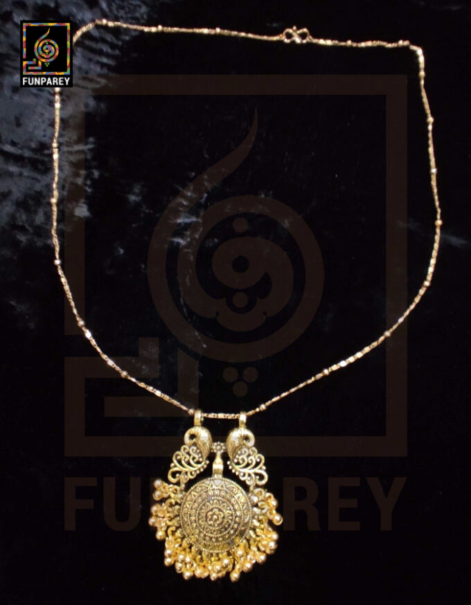 Oxidized Metal Jewelry Pendant "Aurum Star" - Image 2