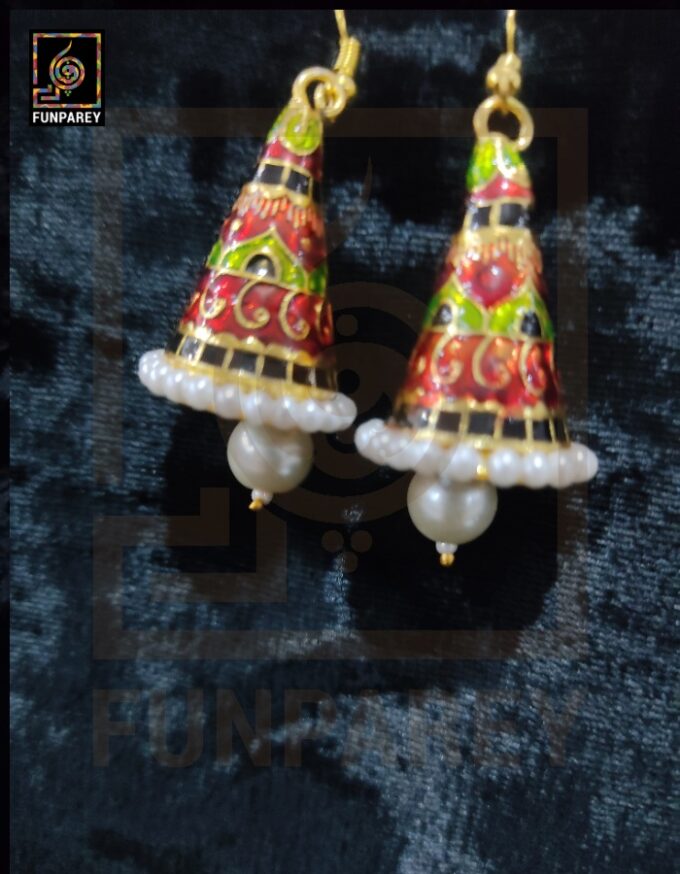 Ethnic Tribal Metallic Earrings "Chime Pastoral" - Image 2