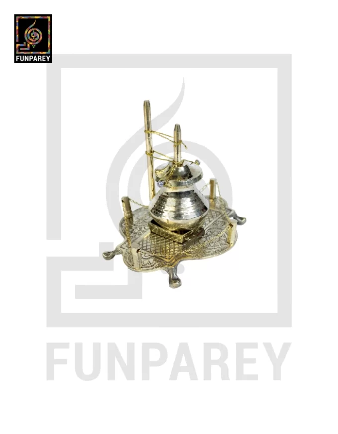 Handmade Brass Decorative Classical Desi Curd Churn - Lassi Maker