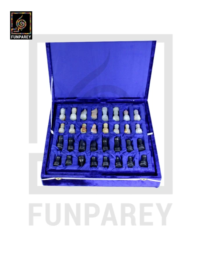 Premium Onyx Stone Chess Board with Pieces Complete Set 15x15 - Image 13