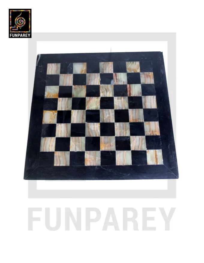 Premium Onyx Stone Chess Board with Pieces Complete Set 15x15 - Image 17