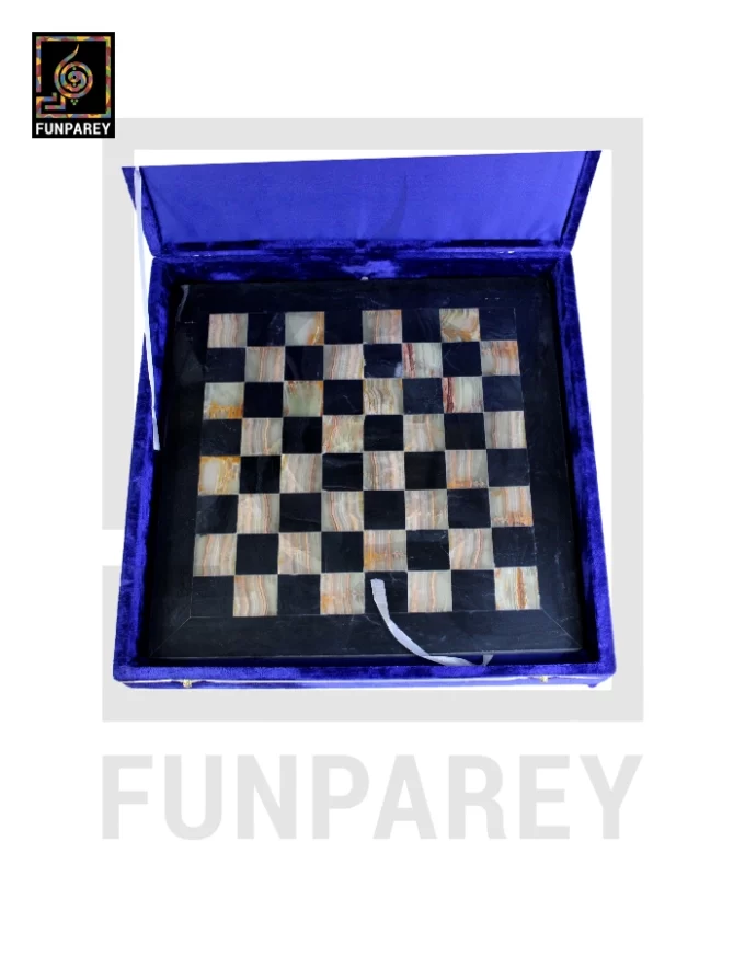 Premium Onyx Stone Chess Board with Pieces Complete Set 15x15 - Image 19