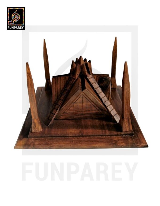 Handmade Wooden Premium Faisal Masjid Model 7" - Image 10