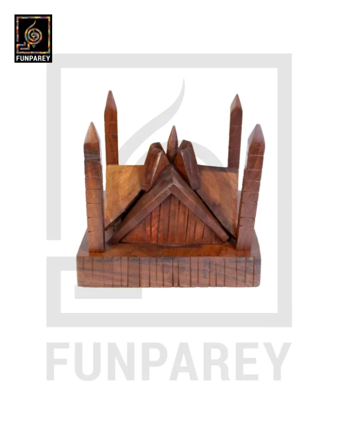 Handmade Wooden Premium Faisal Masjid Model 7" - Image 6