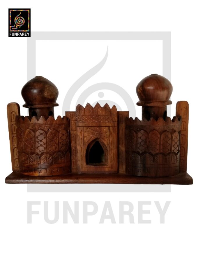 Handmade Wooden Premium Lahore Fort Model 10" - Image 2