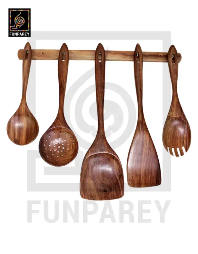 Premium Wooden Spoon Set for Kitchen Use