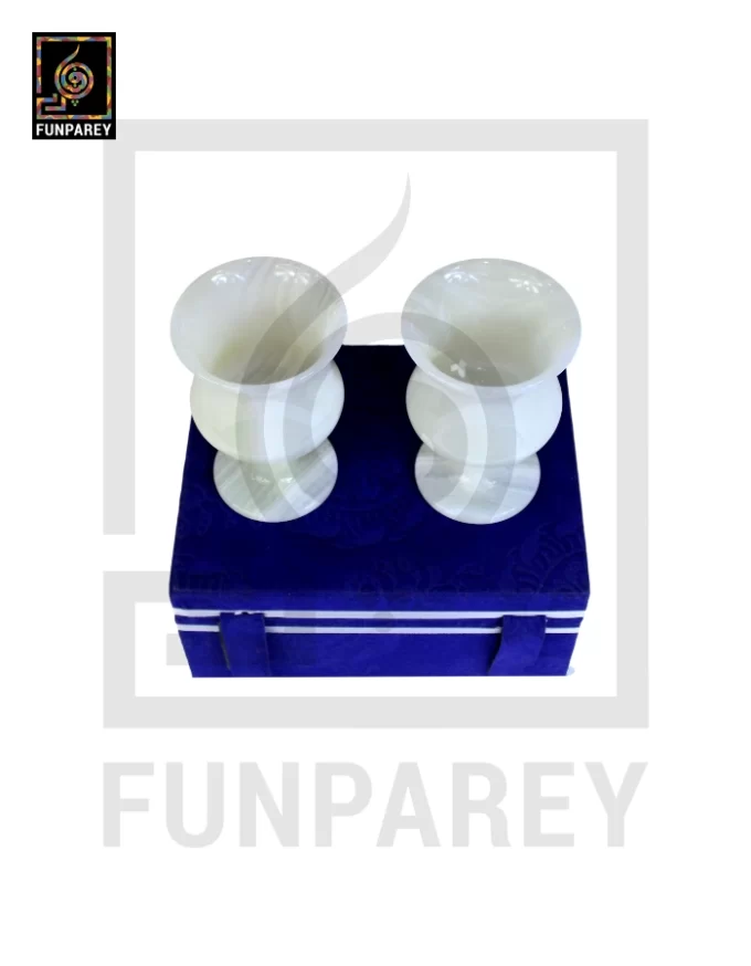 Premium Onyx Stone Glass Pair - Image 4