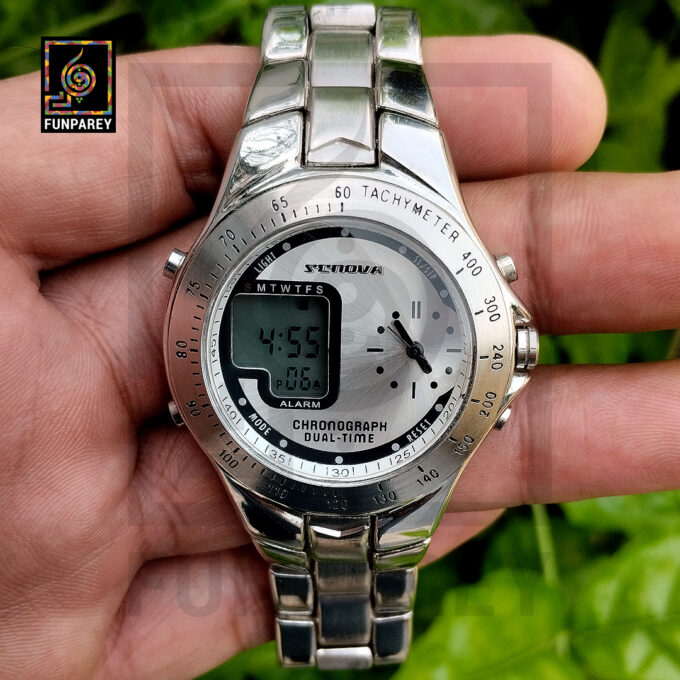 SENOVA Dual Time Wrist Watch - WIN-1001