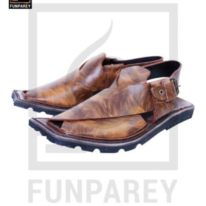 Handmade Pure Leather Mardan Kheri with Tyre Sole - Army Brown