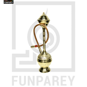 Handmade Vintage Oriental Decorative Hookah Model 12" with Etched Motif