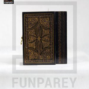Wooden Jewelry Box 8/5 with Nakshi Art Brown