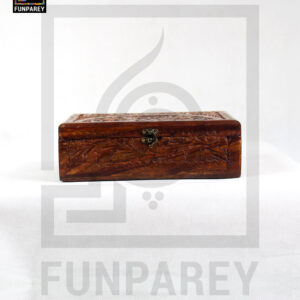 Hand Carved Wooden Jewelry Box 7/10