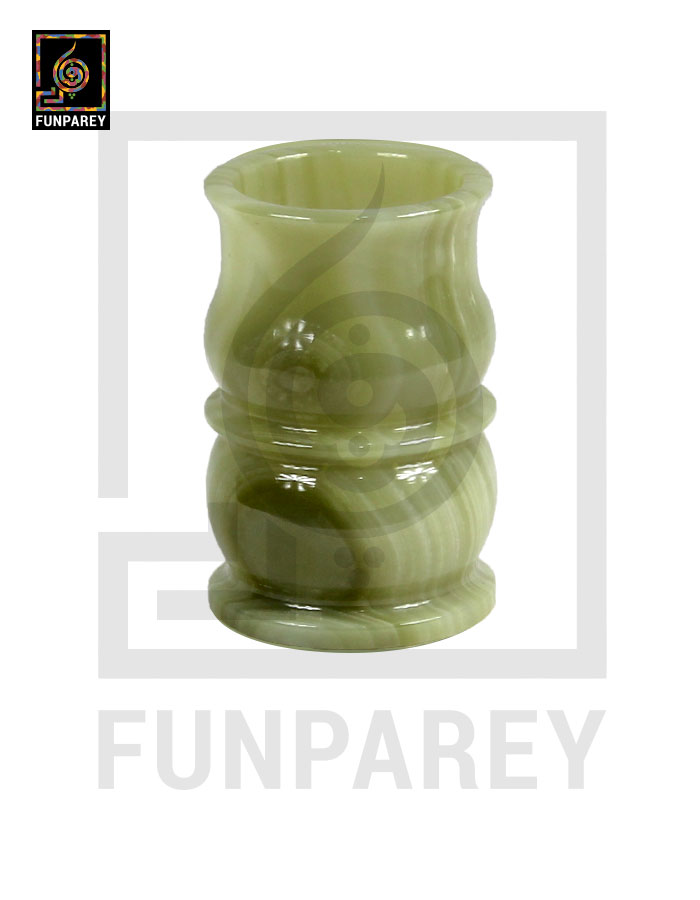 Onyx Stone 6" Accessory jar