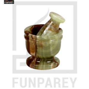 Onyx Stone Mortar & Pestle 3"