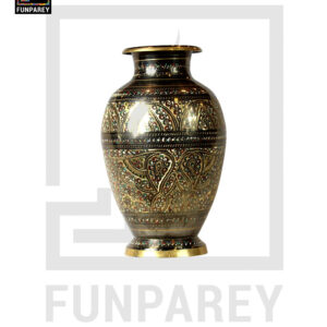 Handmade Decorative Brass Vase Heavy 14" Star