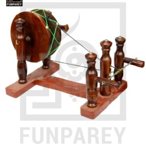 Premium Handmade Wooden Charkha Single