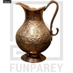 Hand Crafted Antique Whole Copper Pitcher 16" (RARE)
