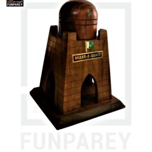 Handmade Wooden Premium Mazar e Quaid Model 6"