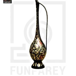 Handmade Brass Flower Vase 14″ with Deco Work