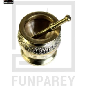 Decorative Brass Chatu Wata Large (Mortar and Pestle)