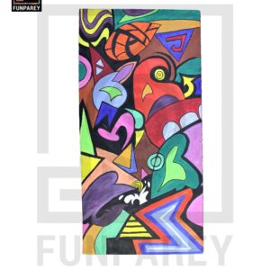 Abstract Art Handmade Acrylic Painting "Tangent"