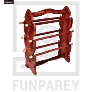 Hand Carved Wooden Bangle Stand Large