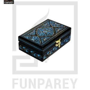 Jewelry Box With Nakshi Art - Blue 4/6