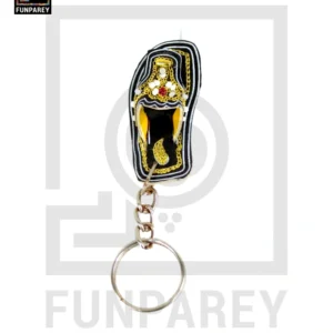 Hand Crafted Tribal Keychain with Tilla Chappal